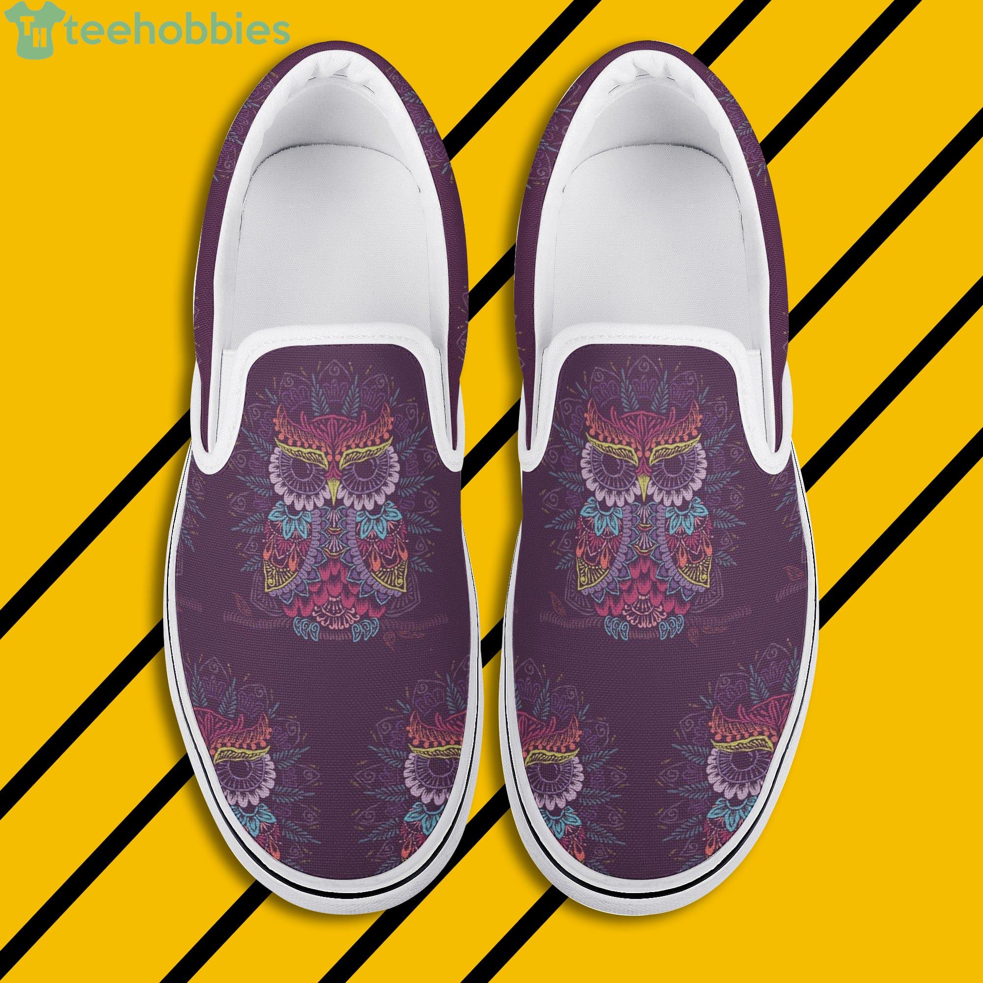 Mandala Owl Slip On Shoes For Men And Women Product Photo 1