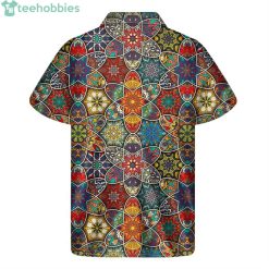Mandala Star Bohemian Pattern Print Short Sleeve Hawaiian Shirtproduct photo 1