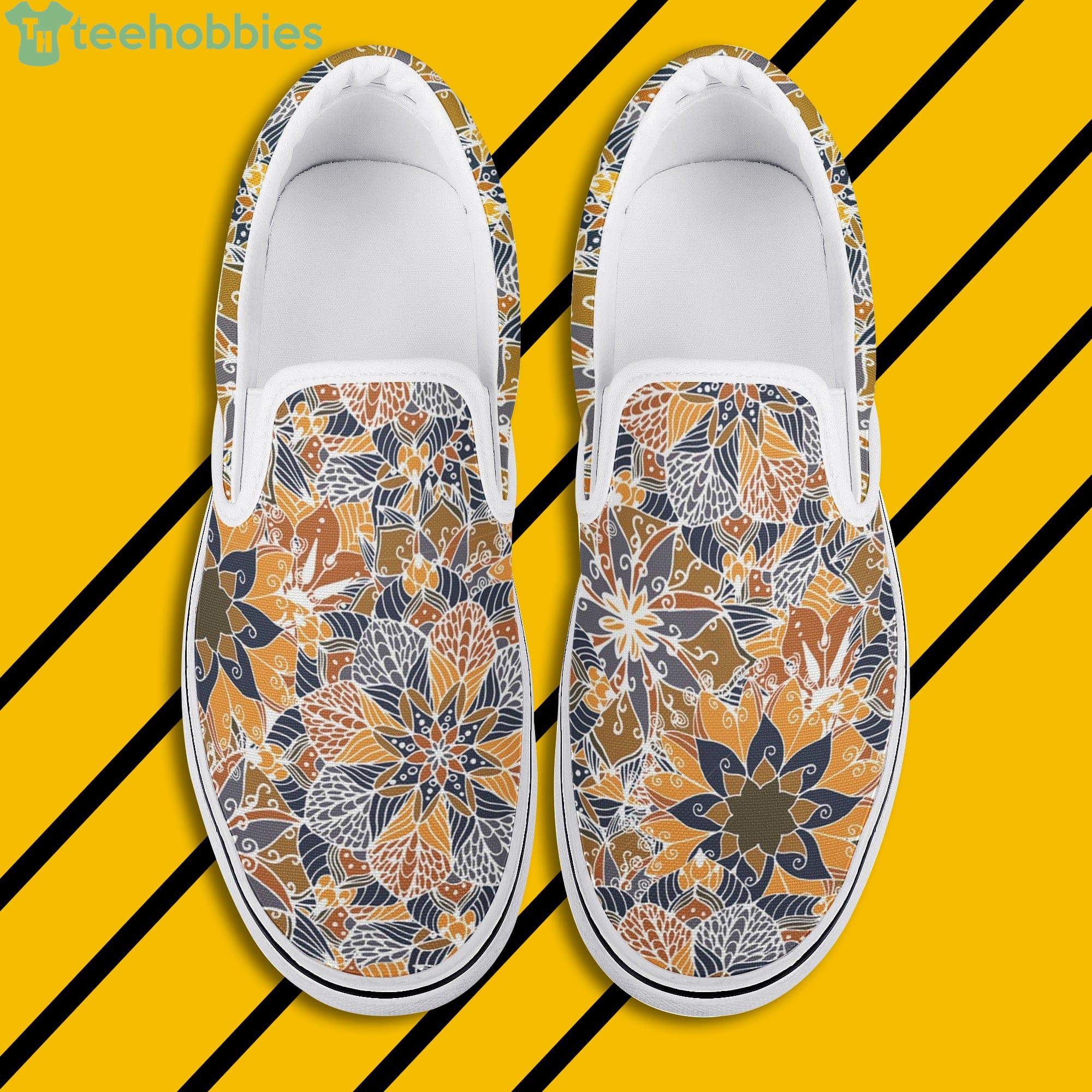 Mandala Yellow Slip On Shoes For Men And Women Product Photo 1