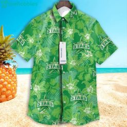 Melbourne Stars Green Tropical Background Hawaiian Shirtproduct photo 1
