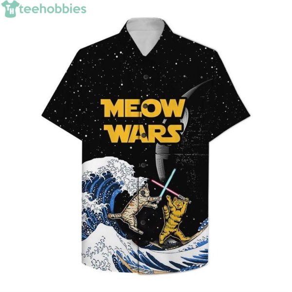 Meow Wars Specia Graphic Design Hawaiian Shirtlproduct photo 1