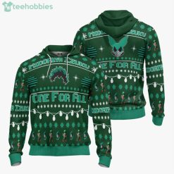 Midoriya Izuku Custom My Hero Academia Anime Fans Ugly Christmas Sweater Hoodie Product Photo 3