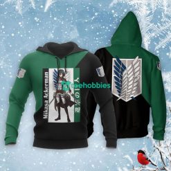 Mikasa Ackerman All Over Printed 3D Shirt Attack On Titan Anime Fans Product Photo 3