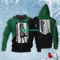 Mikasa Ackerman All Over Printed 3D Shirt Attack On Titan Anime Fans Product Photo 1