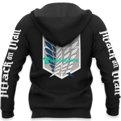 Mikasa Ackerman Black All Over Printed 3D Shirt Attack On Titan Anime Fans image Mikasa Ackerman Black All Over Printed 3D Shirt Attack On Titan Anime Fans Product Photo 5