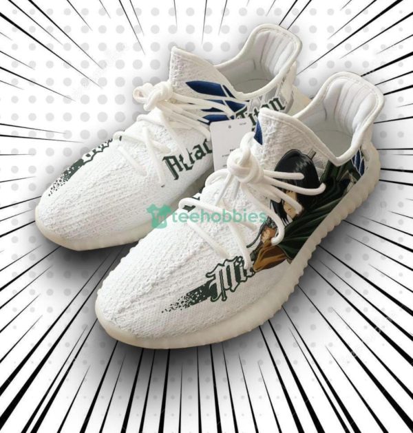 Mikasa Ackerman Custom Attack on Titan Anime Yeezy Shoes For Fans Product Photo 1