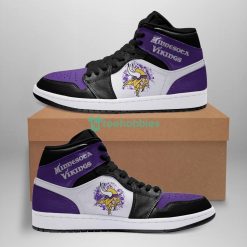 Minnesota Vikings Fans Air Jordan Hightop Shoes Product Photo 1
