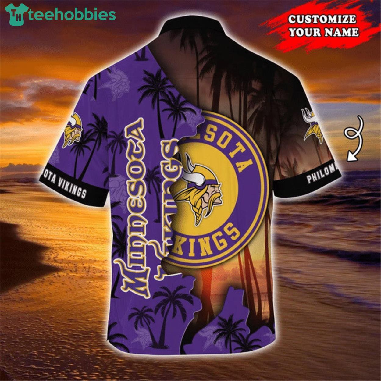 Custom Name For Fans Minnesota Vikings NFL Baby Yoda Lover Tropical Hawaiian  Shirt