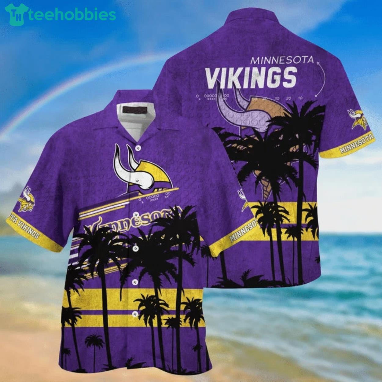 Minnesota Vikings Hawaiian Shirt For Fans Product Photo 1