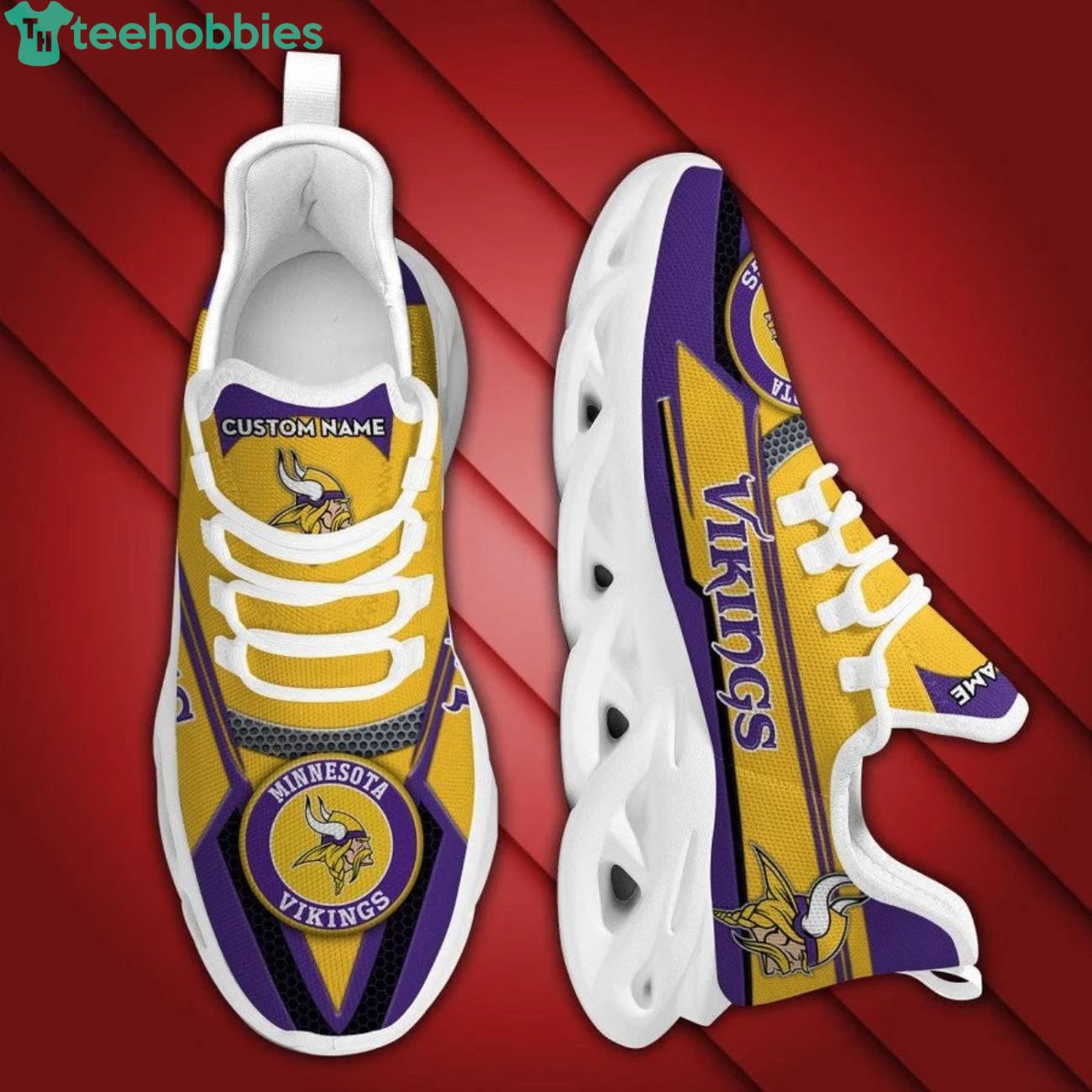 Minnesota Vikings Cool Max Soul Sneaker Running Shoes For Fans