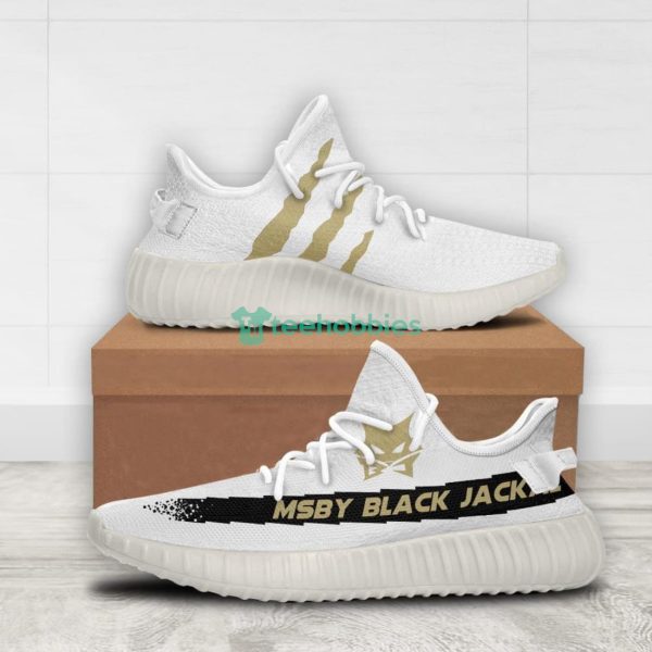 MSBY Black Jackal Custom Haikyuu Anime White Yeezy Shoes For Fans Product Photo 2