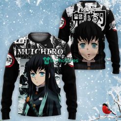 Muichiro Tokito All Over Printed 3D Shirt Custom Kimetsu Anime Fans Manga Style Product Photo 2