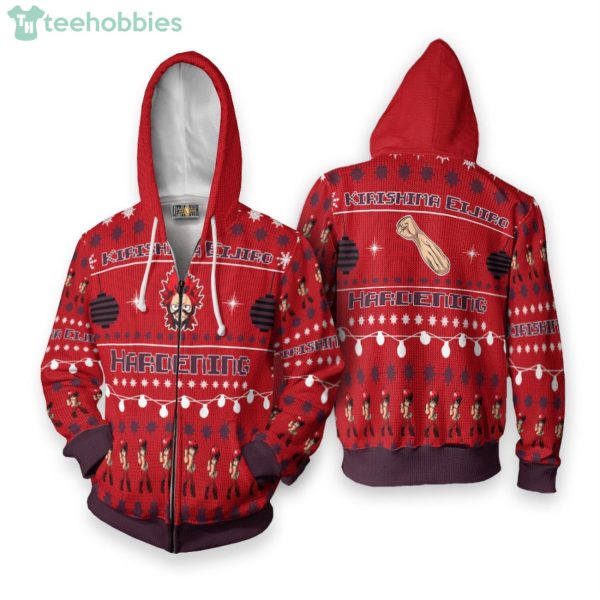 My Hero Academia Custom Kirishima Eijiro Anime Fans Ugly Christmas Sweater Hoodie Product Photo 2