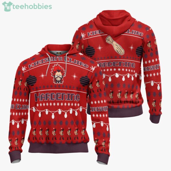 My Hero Academia Custom Kirishima Eijiro Anime Fans Ugly Christmas Sweater Hoodie Product Photo 3