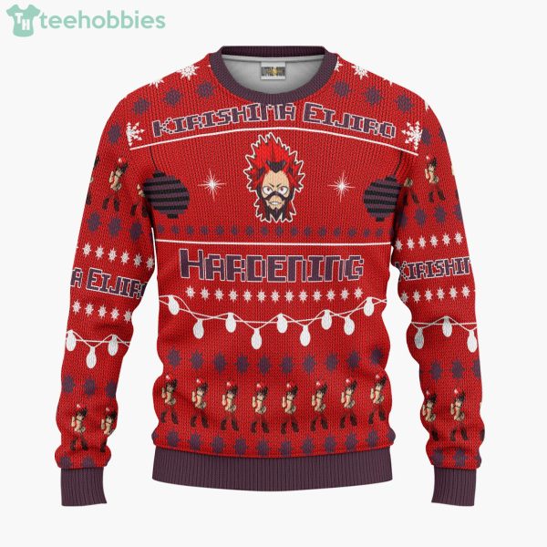 My Hero Academia Custom Kirishima Eijiro Anime Fans Ugly Christmas Sweater Hoodie Product Photo 1