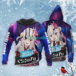 Nakiri Ayame All Over Printed 3D Shirt Holo Graffiti Custom Anime Fans Product Photo 3