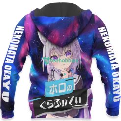 Nekomata Okayu All Over Printed 3D Shirt Holo Graffiti Custom Anime Fans Product Photo 5