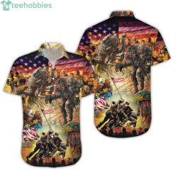 New Army Shirt Soldier In World War Memorial Day Hawaiian Shirtproduct photo 1