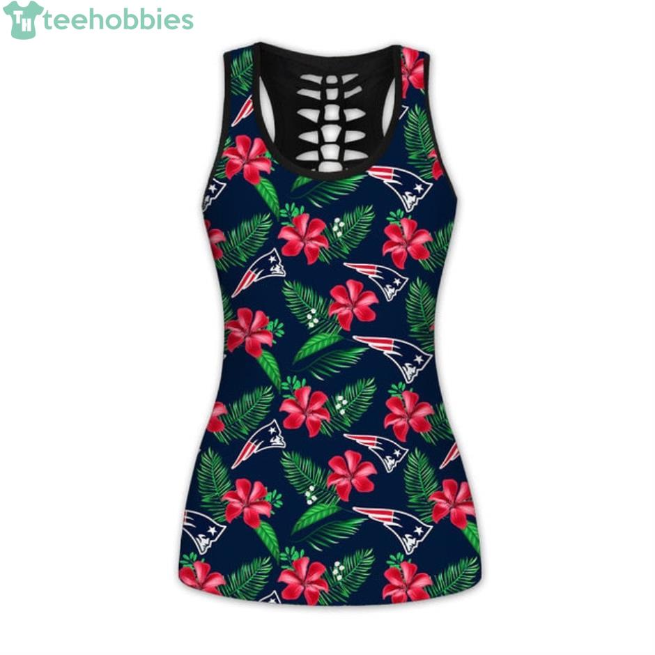 New England Patriots Tropical Hawwaiian Hollow Tank Top Product Photo 1
