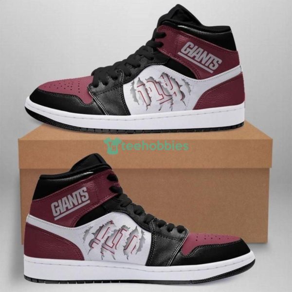 New York Giants Team Air Jordan Hightop Shoes Product Photo 1