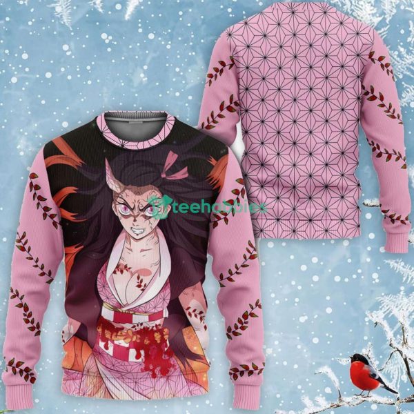 Nezuko Demon Form All Over Printed 3D Shirt Custom Kimetsu Anime Fans Product Photo 2