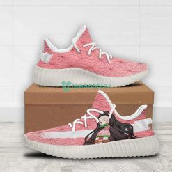 Nezuko Kamado Custom Kimetsu No Yaiba Anime Yeezy Shoes For Fans Product Photo 2