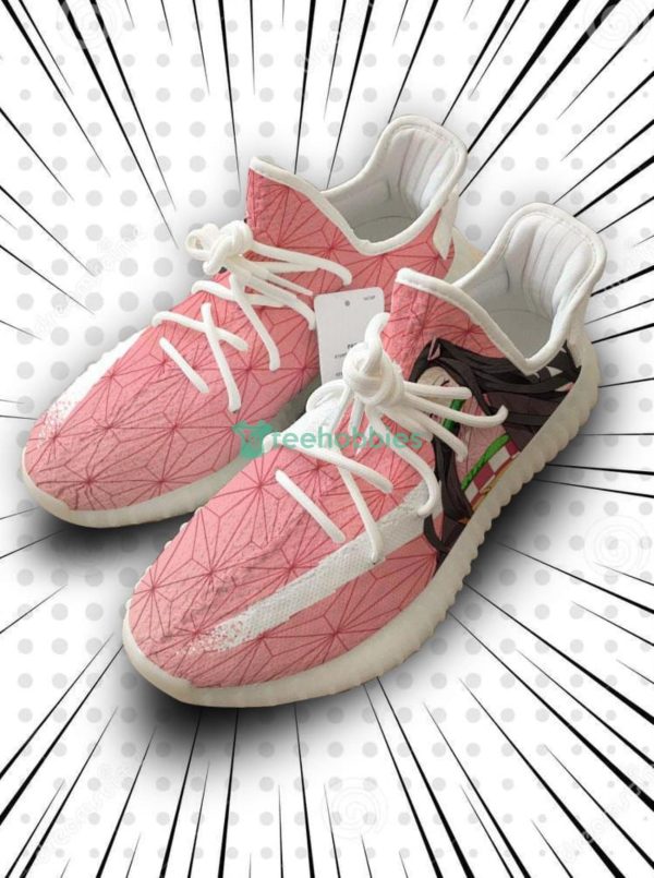 Nezuko Kamado Custom Kimetsu No Yaiba Anime Yeezy Shoes For Fans Product Photo 1