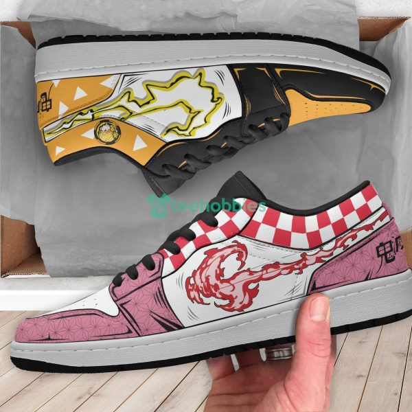 Nezuko x Zenitsu Demon Slayer Anime Air Jordan Low Top Shoesproduct photo 3