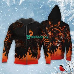 Nine-Tails Kurama Seal All Over Printed 3D Shirt Custom Anime Fans Naruto Product Photo 2