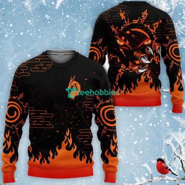 Nine-Tails Kurama Seal All Over Printed 3D Shirt Custom Anime Fans Naruto Product Photo 3