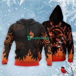 Nine-Tails Kurama Seal All Over Printed 3D Shirt Custom Anime Fans Naruto Product Photo 1