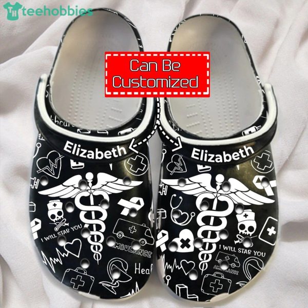 Nurse Custom Name Gift For Nurse Clog Shoes With Your Name Product Photo 1