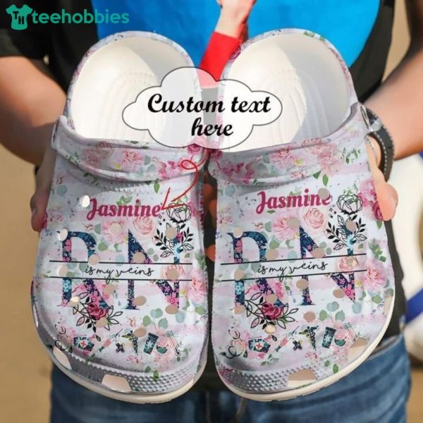 Nurse Custom Name Rn In My Veins Gift For Nurse Clog Shoes Product Photo 1