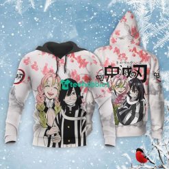 Obanai and Mitsuri All Over Printed 3D Shirt Custom Kimetsu Anime Fans Valentine's Gift Product Photo 3