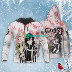 Obanai and Mitsuri All Over Printed 3D Shirt Custom Kimetsu Anime Fans Valentine's Gift Product Photo 1