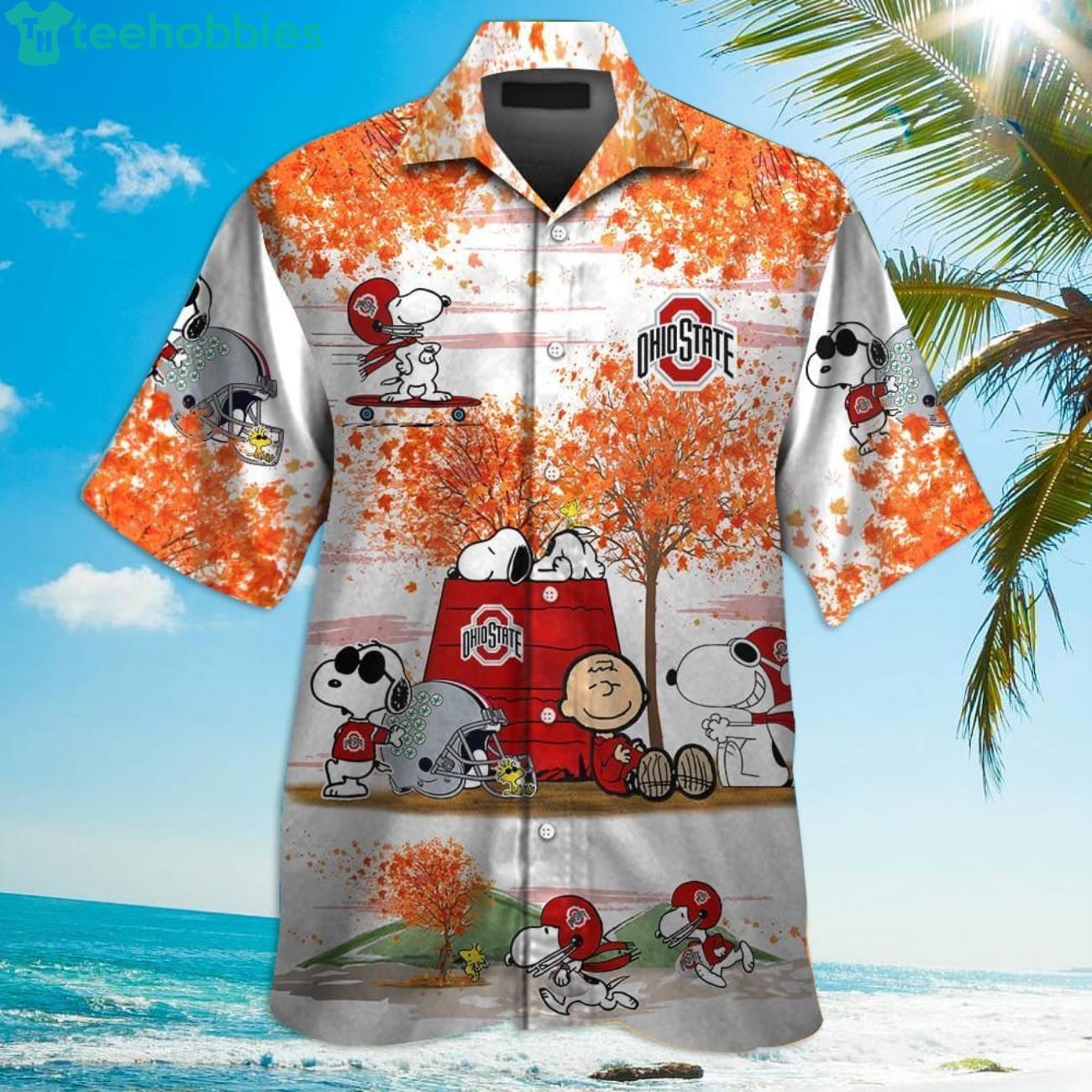 Ohio State Buckeyes Snoopy Lover Hawaiian Shirt Product Photo 1