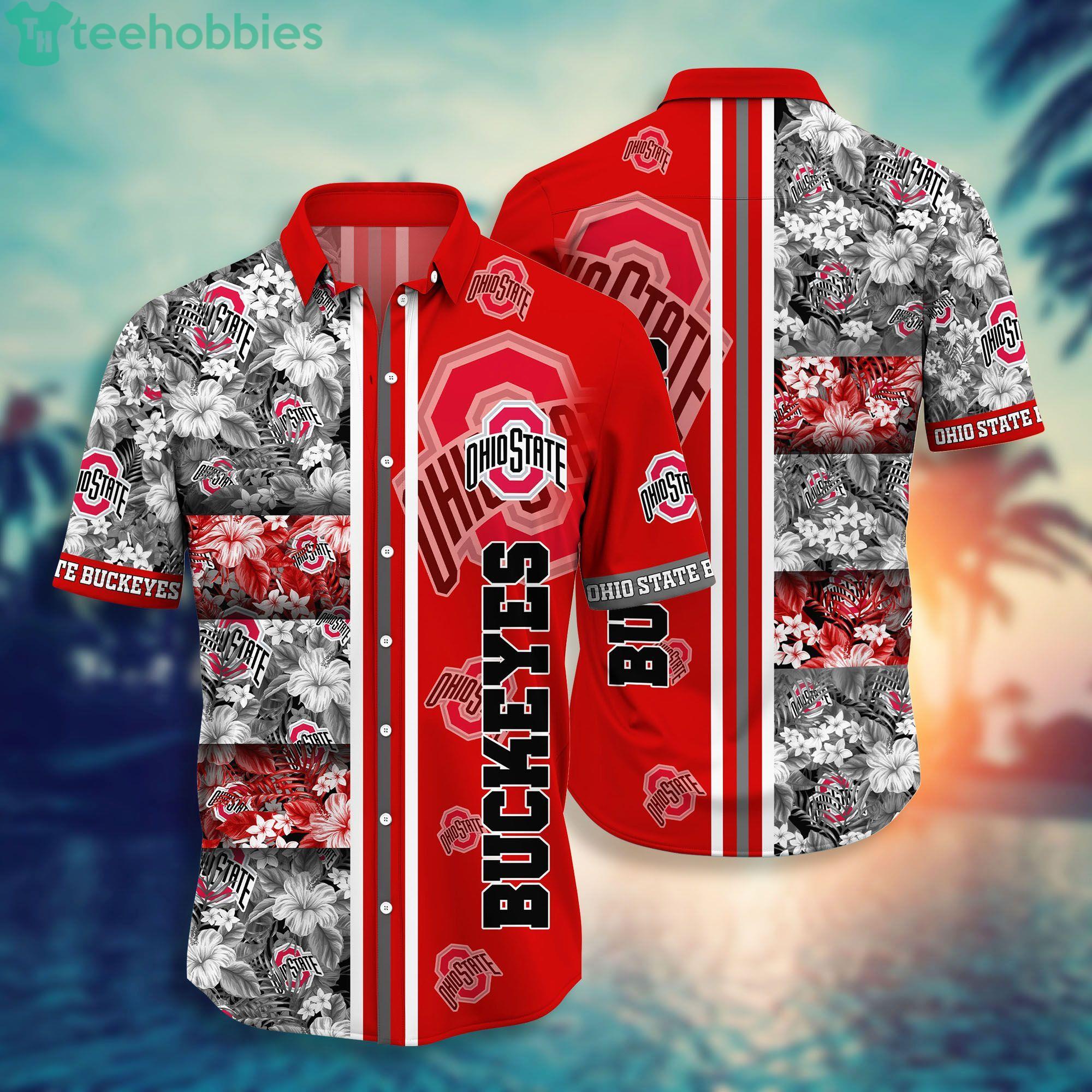 Ohio State Hawaiian Shirt Hibiscus Logo Pattern Ohio State Buckeyes Gift -  Personalized Gifts: Family, Sports, Occasions, Trending