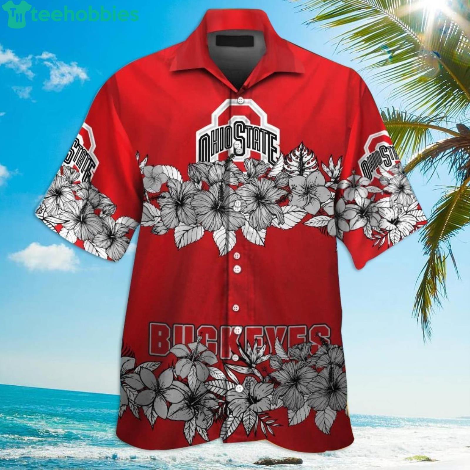 Ohio State Buckeyes Summer Beach Hawaiian Shirt Product Photo 1