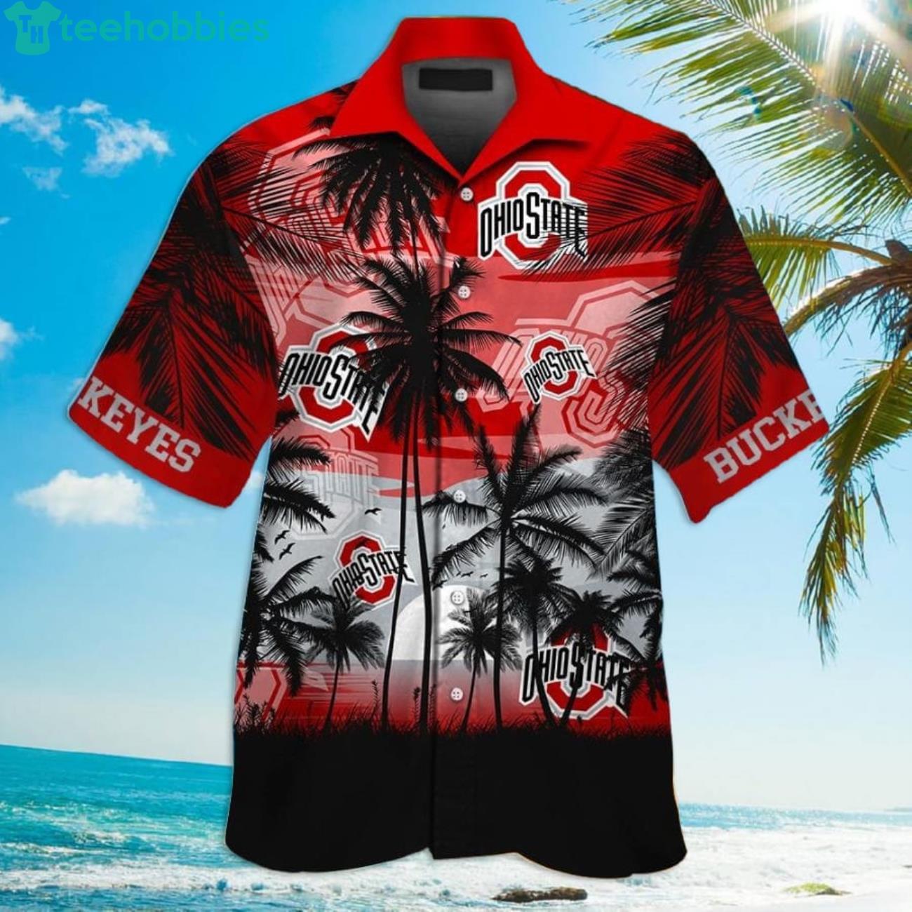 Ohio State Buckeyes Tropical Hawaiian Shirt Product Photo 1