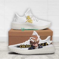 Okita Sougo Custom Gintama Anime Yeezy Shoes For Fans Product Photo 2