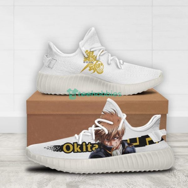 Okita Sougo Custom Gintama Anime Yeezy Shoes For Fans Product Photo 2