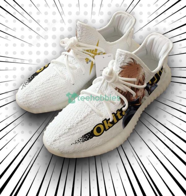 Okita Sougo Custom Gintama Anime Yeezy Shoes For Fans Product Photo 1