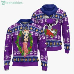 One Piece Custom Nico Robin Anime Fans Ugly Christmas Sweater Hoodie Product Photo 3