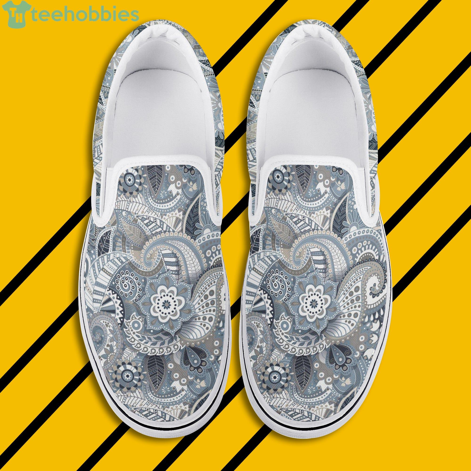 Paisley Mandala Slip On Shoes For Men And Women Product Photo 1
