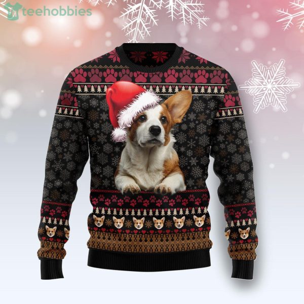 Pembroke Welsh Corgi Christmas Ugly Christmas Holiday Sweater Product Photo 1