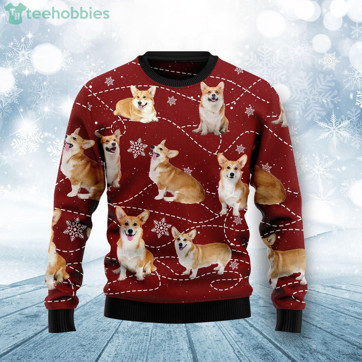 Pembroke Welsh Corgi Xmas Dog Lover Ugly Christmas Sweater Pembroke Welsh Corgi Xmas Dog Lover Ugly Christmas Sweater Product Photo 1