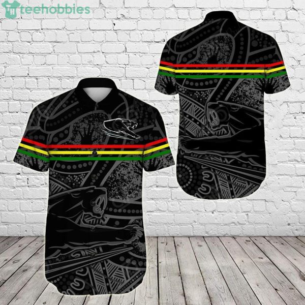 Penrith Panthers Indigenous All Stars Style Short Sleeve Hawaiian Shirtproduct photo 1