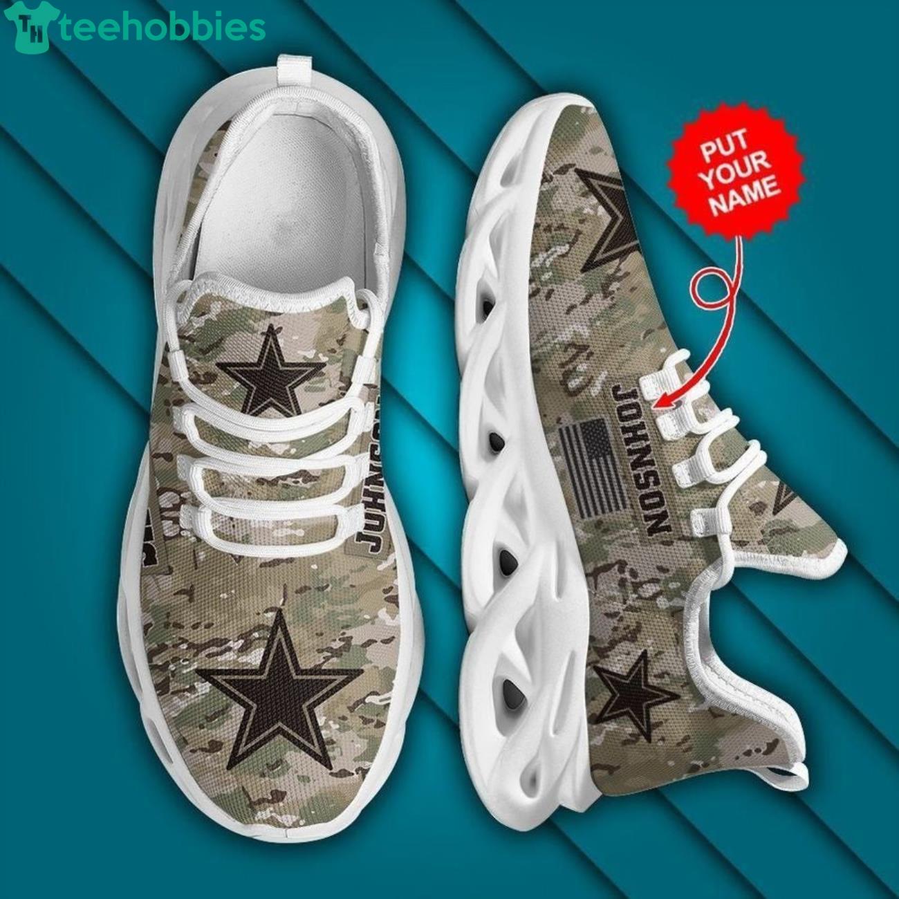 Personalized Dallas Cowboys Camouflage Stan Smith Shoes