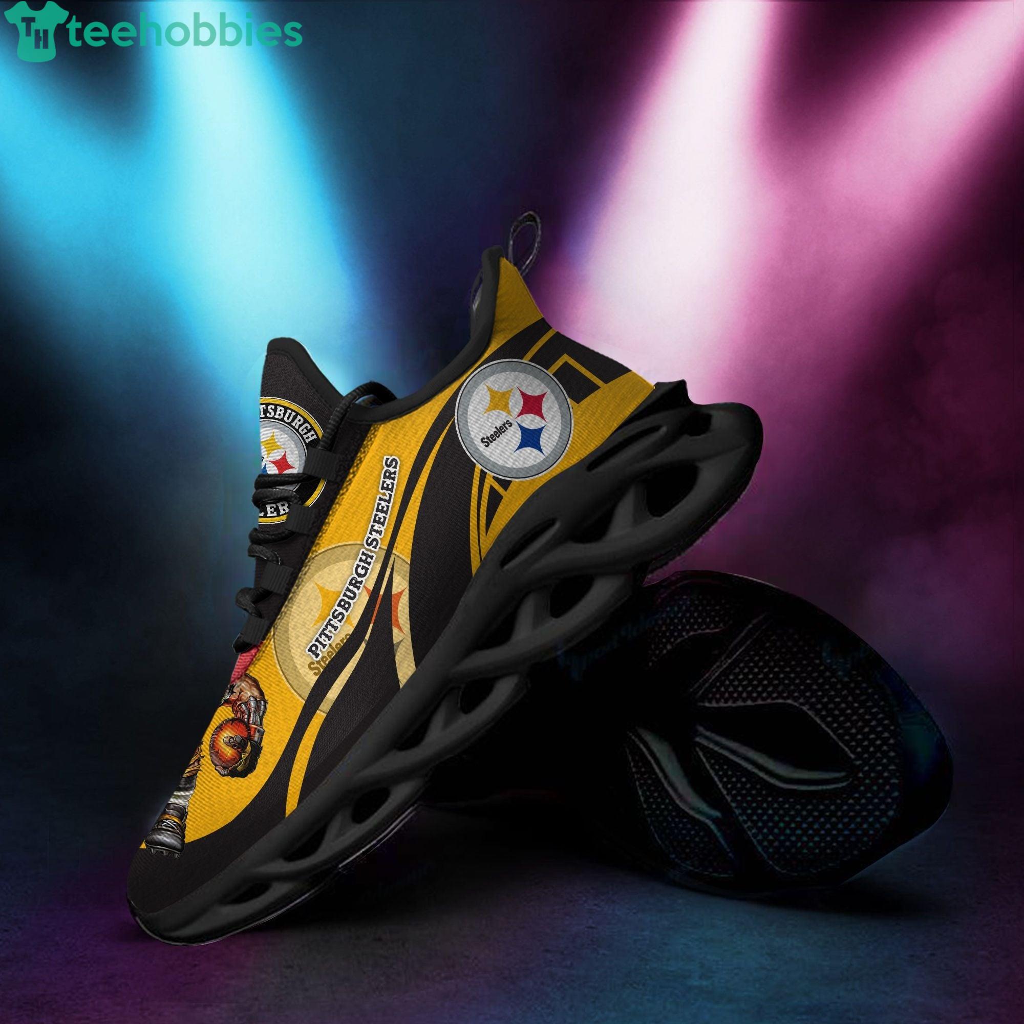 Personalized Name Pittsburgh Steelers Max Soul Sneaker Running Shoes Product Photo 1