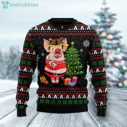 Pig Gorgeous Reindeer Pig Lover Ugly Christmas Sweater Product Photo 1